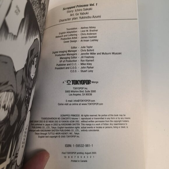 Scrapped Princess, Vol. 1 by Ichiro Sakaki (First Printing 2005, Trade Paperback - Picture 7 of 7